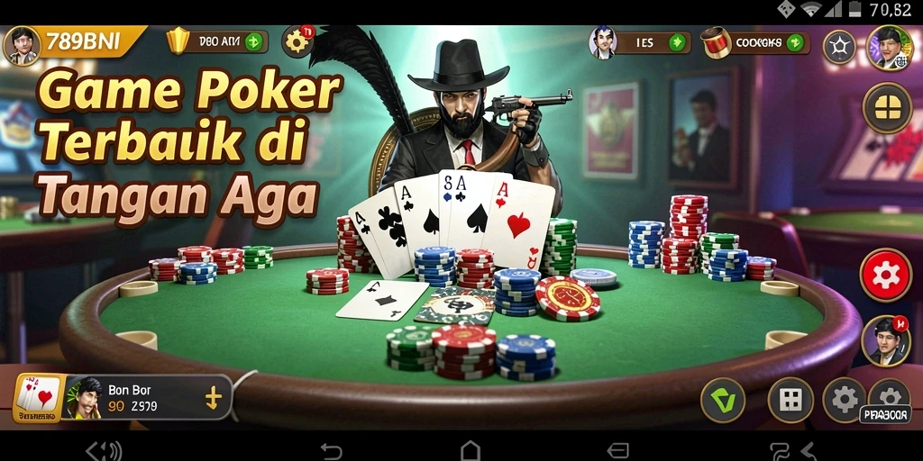 Tampilan permainan poker yang seru dan menantang di 789BNI.