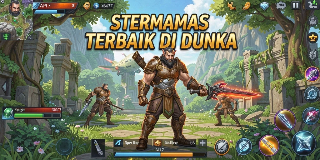 Screenshot utama menampilkan strategi dan aksi mendebarkan dari gameplay SLG.