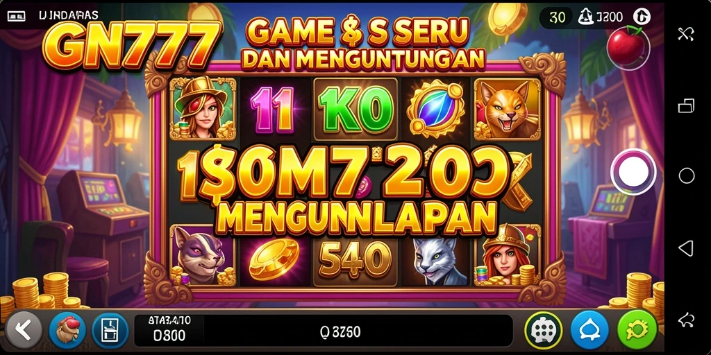 Tangkapan layar gameplay <strong>GN777</strong> yang menunjukkan momen seru saat bermain Slot.