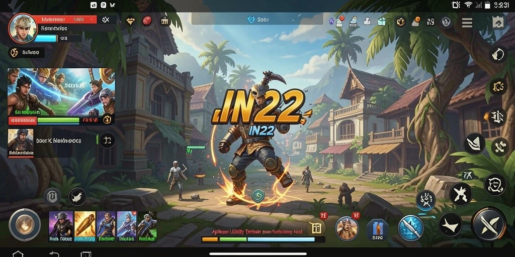 Screenshot IN22 menunjukan antarmuka yang user-friendly dan fitur lengkap.