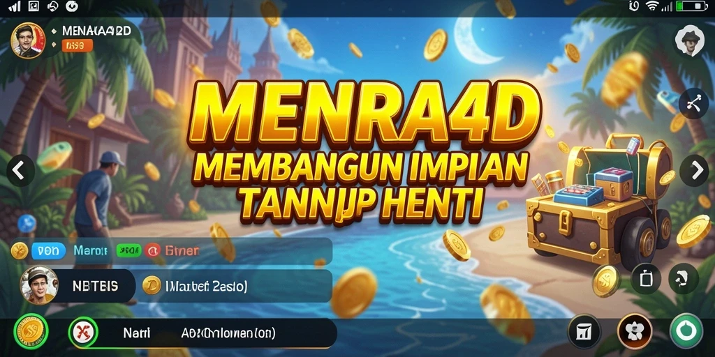 Tampilan gameplay MENARA4D yang menarik saat membangun menara.
