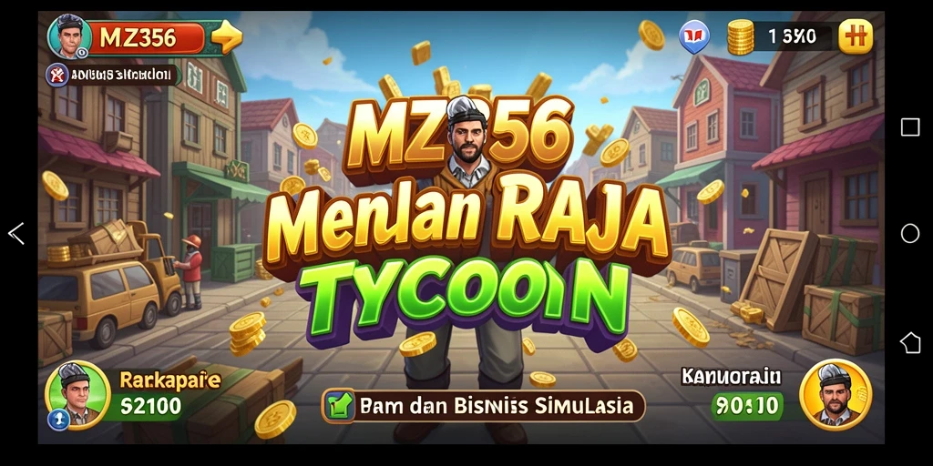 Tampilan gameplay MZ356 yang menarik dan detail dalam bisnis Tycoon.