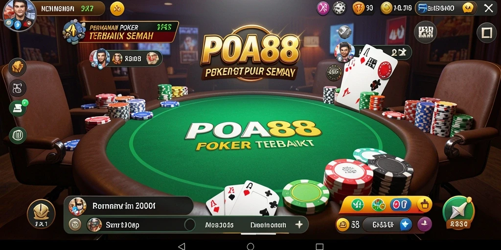 Tampilan gameplay seru dari POA88 dengan fitur Poker terbaik.