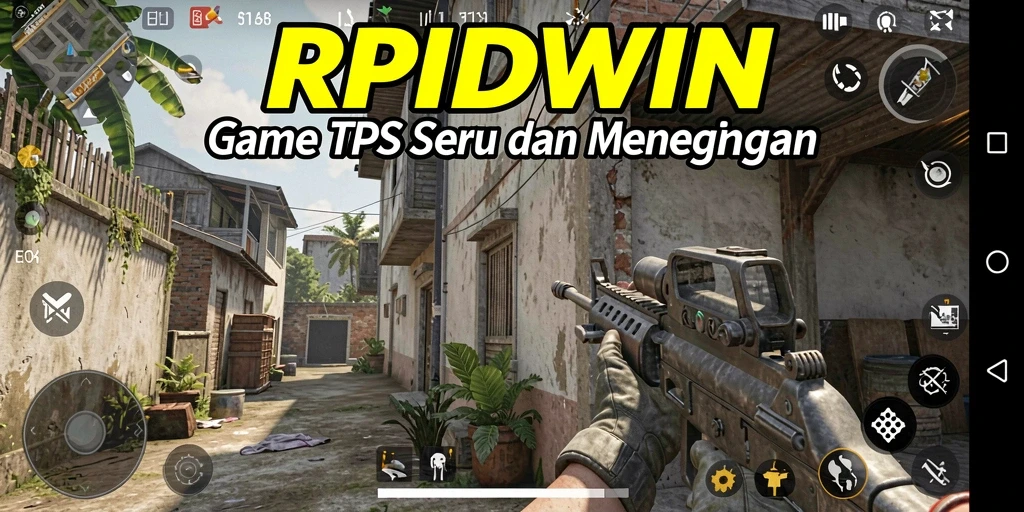 Tampilan gameplay RPIDWIN yang seru dan menegangkan di arena tempur.