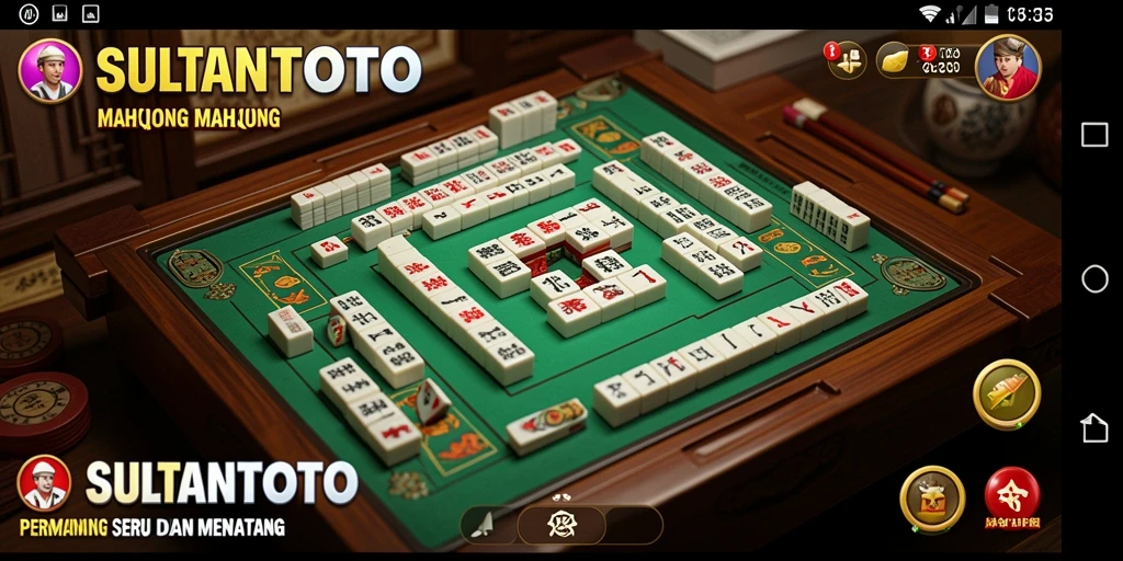 Screenshot SULTANTOTO menunjukkan intensitas permainan Mahjong yang seru.